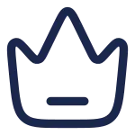 Crown Line SVG Icon